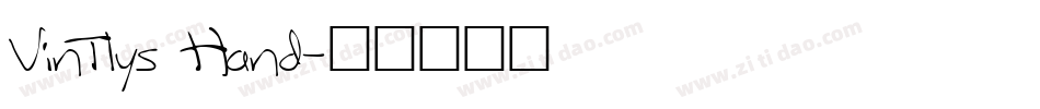 Vintlys Hand字体转换